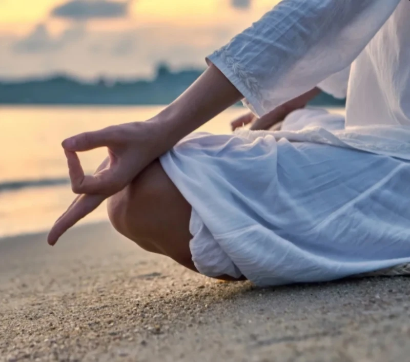 Yoga position of the hands